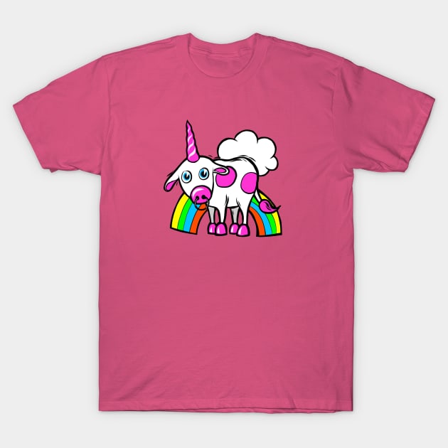 Unicow - The Original Rainbow Unicorn Cow! T-Shirt by sparklellama